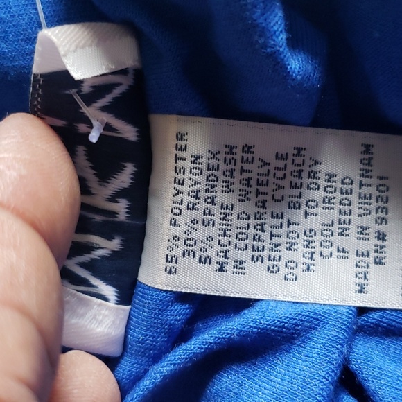 CT525b MKM Designs NWT Strapless Blue Maxi Dress S - Picture 6 of 6